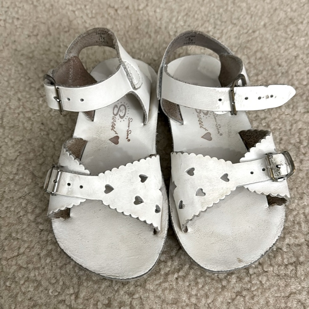 White Salt Water Sandals